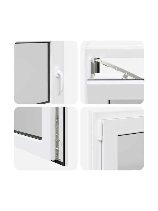 vidaXL Откриваем Прозорец PVC Ш90xВ70см vidaXL Откриваем Прозорец PVC Ш90xВ70см