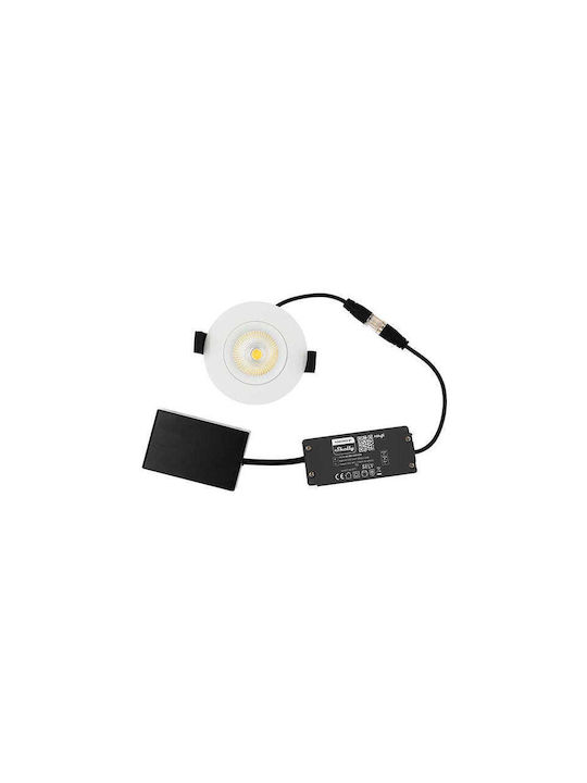 Shelly Spot Încastrat Metalic Paralelogram Cu LED Încorporat Și Lumină Alb Cald Alb 9x3.9cm