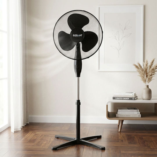 Elegant Pedestal Fan 60W Fan Diameter 40cm Black