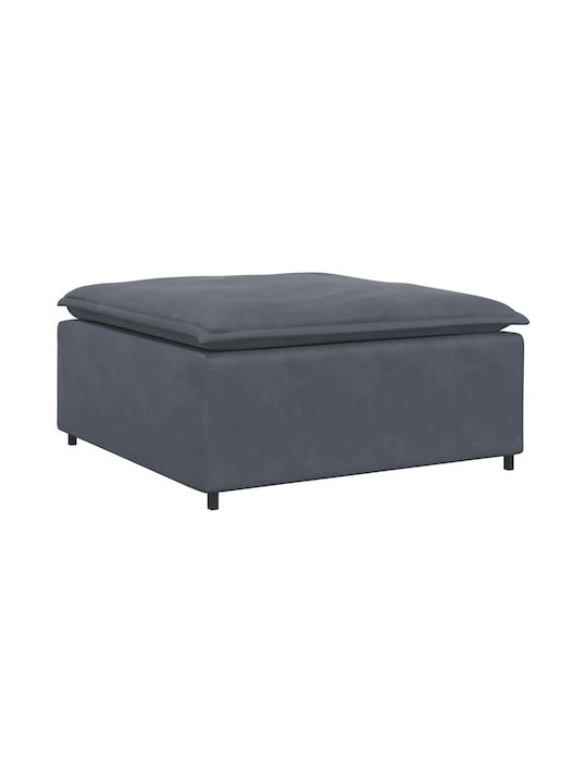 Corner Velvet Couch Dark Gray 324x205x64cm