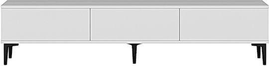 Έπιπλο TV Επιδαπέδιο Λευκό 180x30x41εκ.