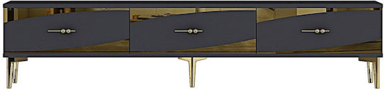 TV-Ständer Grau M180xP30xH41cm