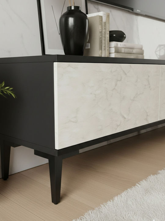 Έπιπλο Τηλεόρασης Γκρι Μ180xΠ30xΥ41cm