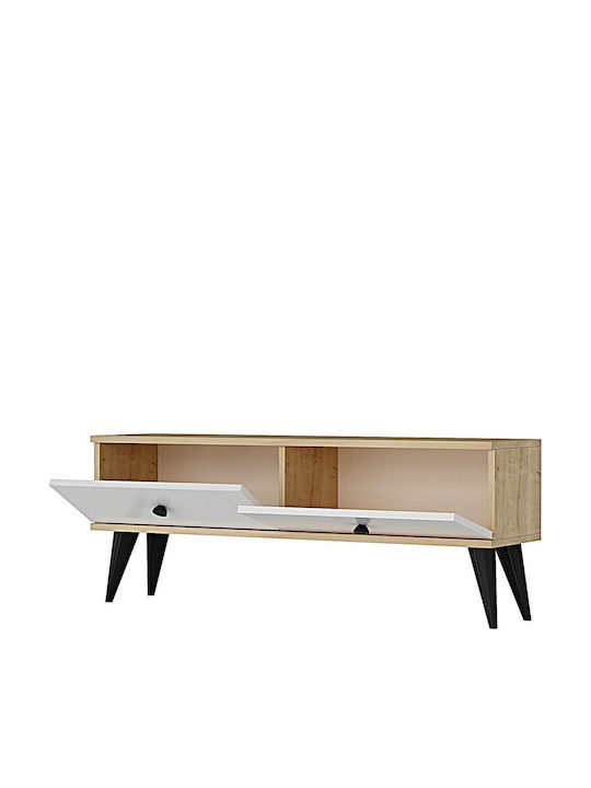 Έπιπλο Τηλεόρασης Μαύρο Μ120xΠ30xΥ41cm