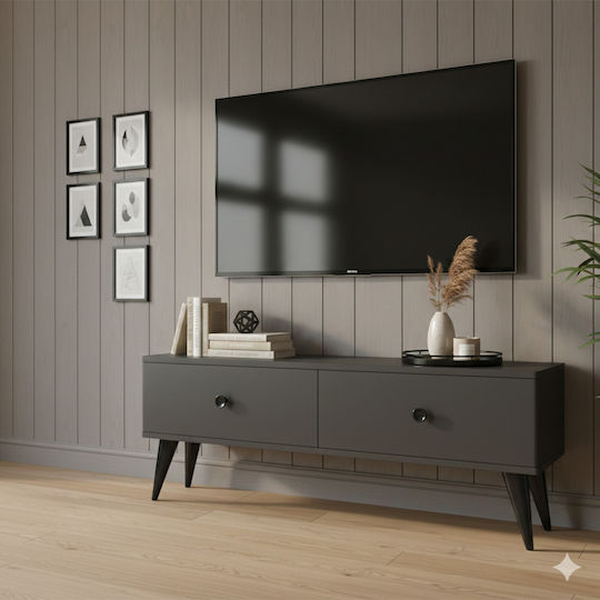 Έπιπλο TV Επιδαπέδιο Γκρι 120x30x41εκ.