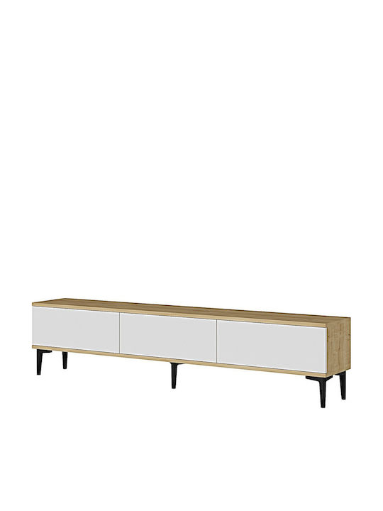 Black TV Stand L180xD30xH41cm