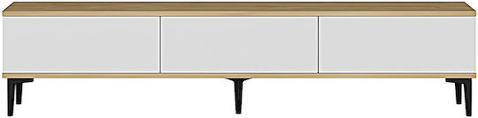 Black TV Stand L180xD30xH41cm