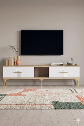 Gold TV Stand L150xD30xH41cm