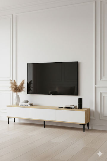 TV-Ständer Schwarz M180xP30xH41cm