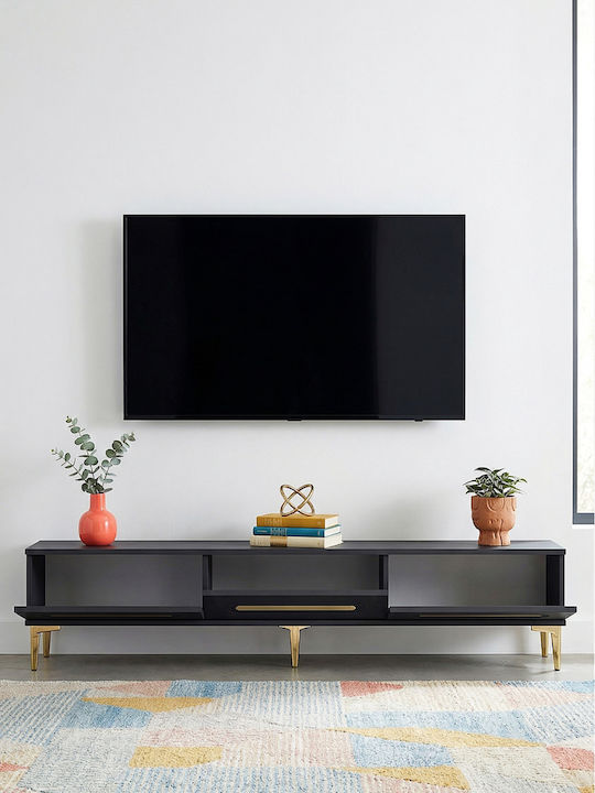 Έπιπλο Τηλεόρασης Γκρι Μ180xΠ30xΥ41cm