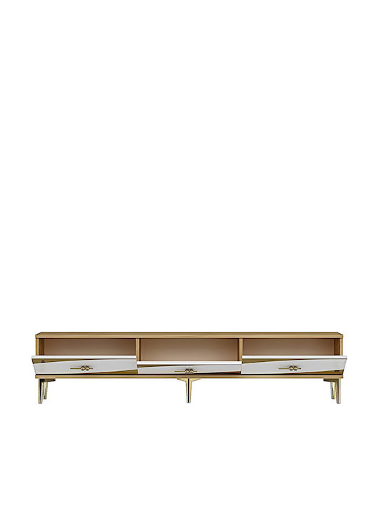 Έπιπλο Τηλεόρασης Χρυσό Μ180xΠ30xΥ41cm