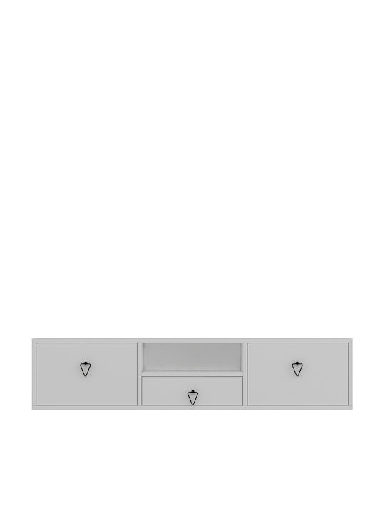TV-Ständer Weiß M140xP30xH30cm