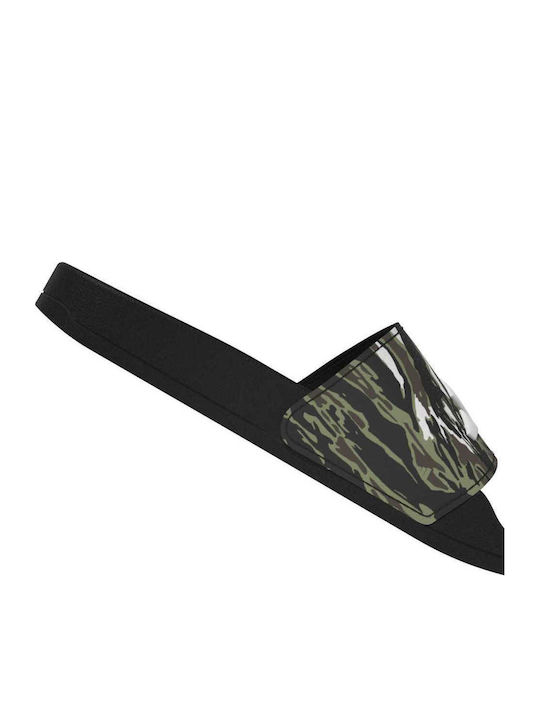 Kids' Flip Flops Slides Black Adilette Shower