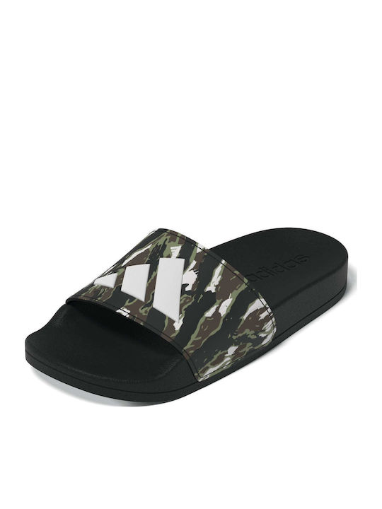 Kids' Flip Flops Slides Black Adilette Shower