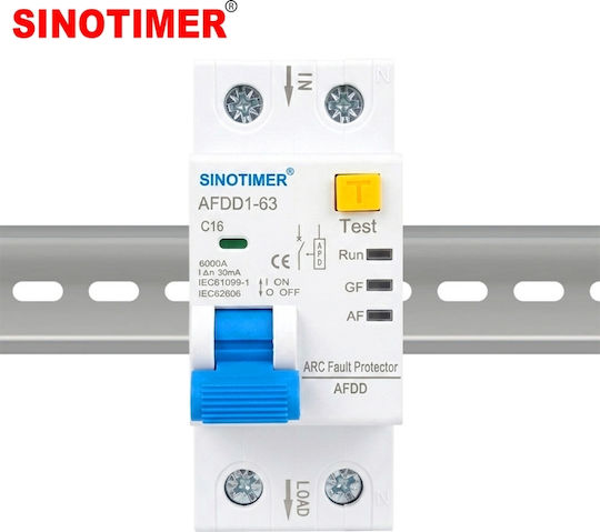 Întrerupător Automat De Circuit Protecție Arc Electric Afdd Sinotimer Afdd1-63 C16 16a 230v Ac