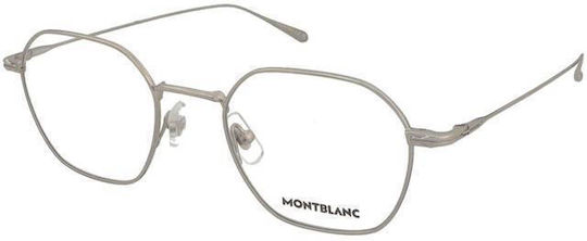 MontBlanc Mb0472o 002 Brillengestelle mit Rezept Farbe Silber
