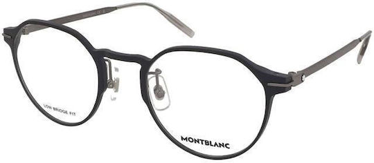 Montblanc Mb0469ol 003 Brillengestelle mit Rezept Farbe Blau