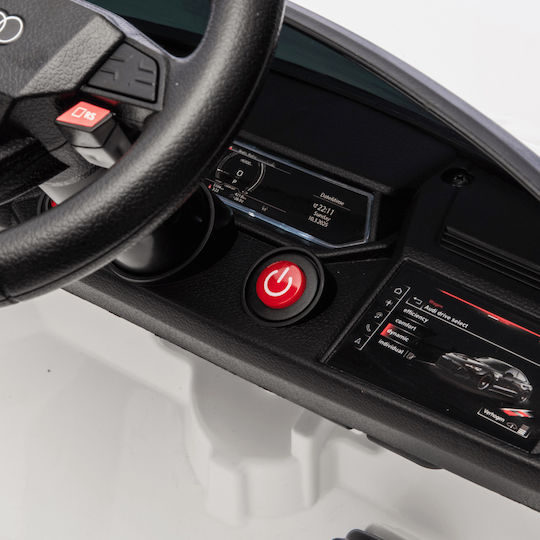 Audi RS e-tron GT Едноместна с Дистанционно Управление Лицензиранa 12 Волта Бяла