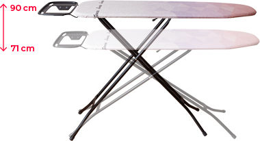 Vileda Diamond S Masă de Călcat pentru Fier de Călcat cu Aburi Compactă 136x33x90cm