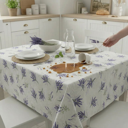 Τραπεζομάντηλο Βαμβακερό Αλέκιαστο Lavanda 140x180εκ.