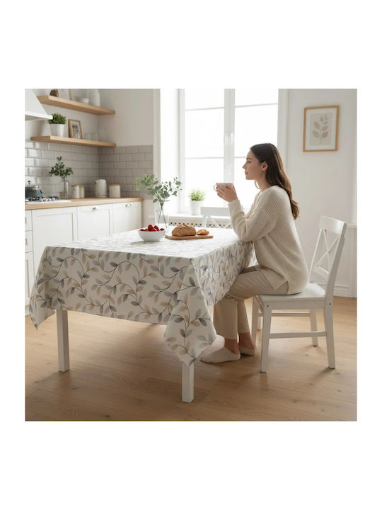NufJoy Baumwoll Tischdecke Fleckabweisend Toamna 140x180cm