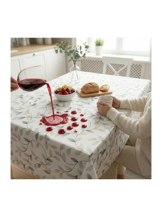 NufJoy Baumwoll Tischdecke Fleckabweisend Toamna 140x180cm