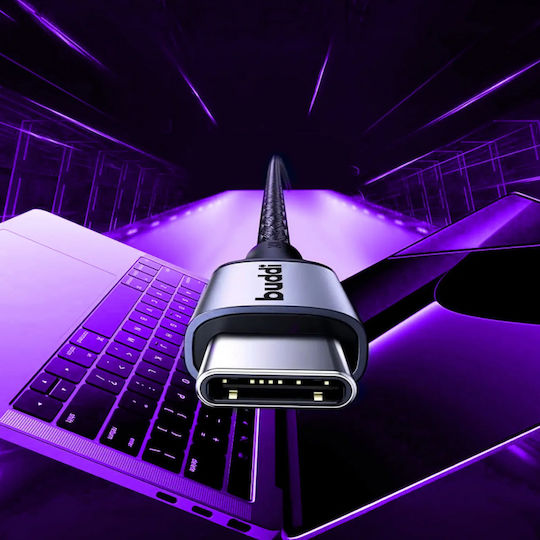 Buddi Flex USB-C to Lightning Cable 12W Black 2m