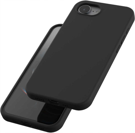 Spacecase Back Cover Σιλικόνης Μαύρο (iPhone 17e / 16e)
