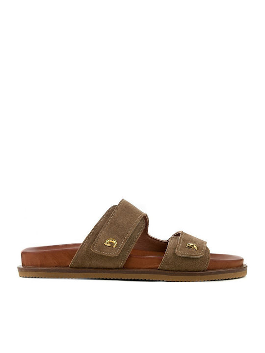Δερμάτινα Γυναικεία Σανδάλια Light Brown