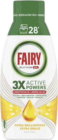 Fairy Platinum Gel Πλυντηρίου Πιάτων 504ml