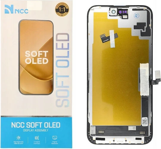 OLED Ersatzbildschirm mit Touch-Mechanismus für iPhone 16 Plus Schwarz