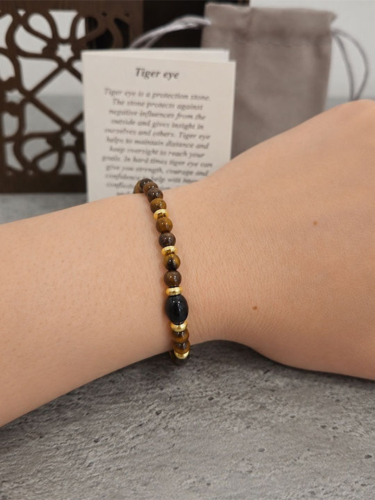 Velve Bracelet With Eye Design Gold Plated