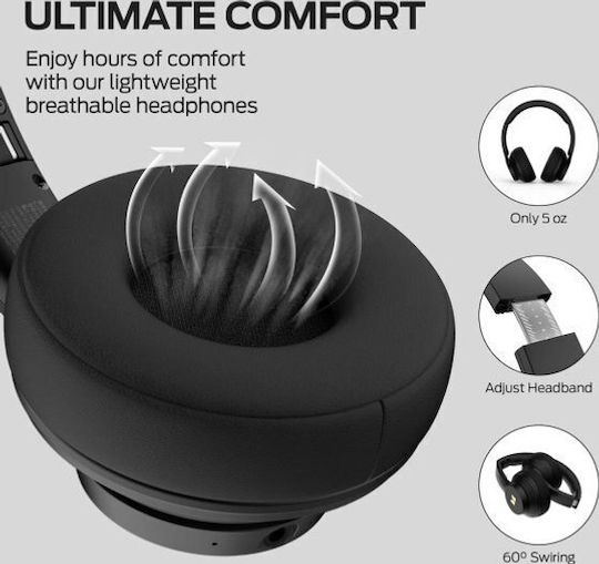 Monster Mission 100 Căști Audio Wireless Bluetooth Over Ear Negre