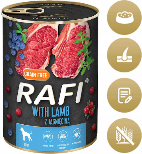 Rafi Wet Dog Food Diet With Lamb And Meat Grain-Free 400gr