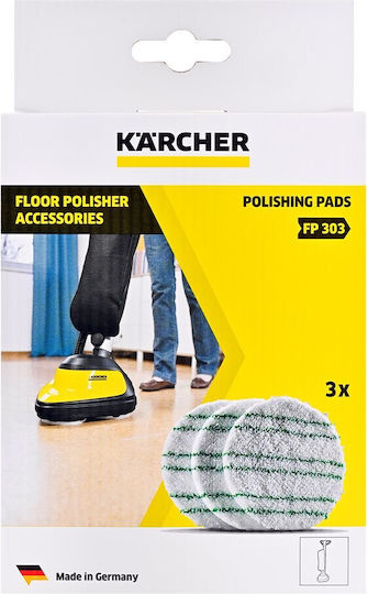 Karcher Floor Wiper Cloth Refill Polishing Felts for Sealed Parquet Laminate 3pcs 2.863-197.0