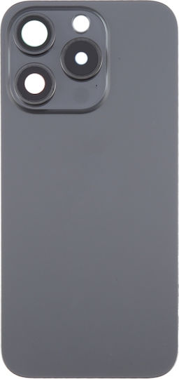 Καπάκι Μπαταρίας Camera Lens Cover + Magsafe Magnet Iphone 15 Pro Black