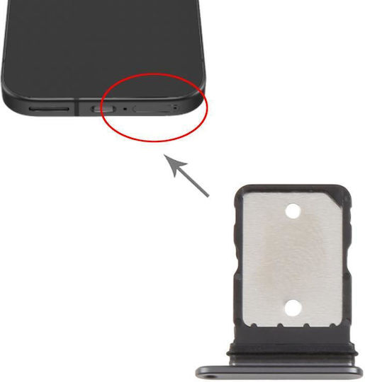 Υποδοχή Κάρτας Sim Sim Tray Google Pixel 9a Black