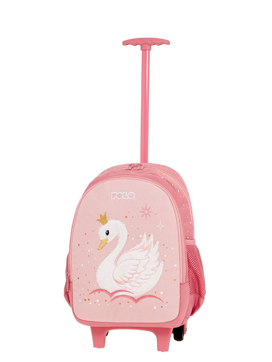 Polo Junior Fizz Σχολική Τσάντα Τρόλεϊ Νηπιαγωγείου Swan με Θήκη για Παγούρι 12lt 2026