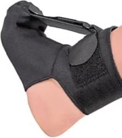 Cizmă Glezna Reglabilă 25.8cm Neopren în Culoare Neagră ORTZPFASPL4044BLK