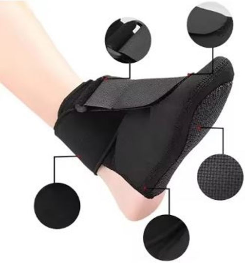 Cizmă Glezna Reglabilă 25.2cm Neopren în Culoare Neagră ORTZPFASPL3539BLK