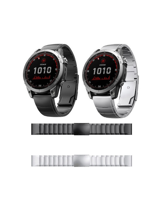 Garmin Instinct 2x Solar Titanium Alloy Quick Release 26mm Watch Band Sliver