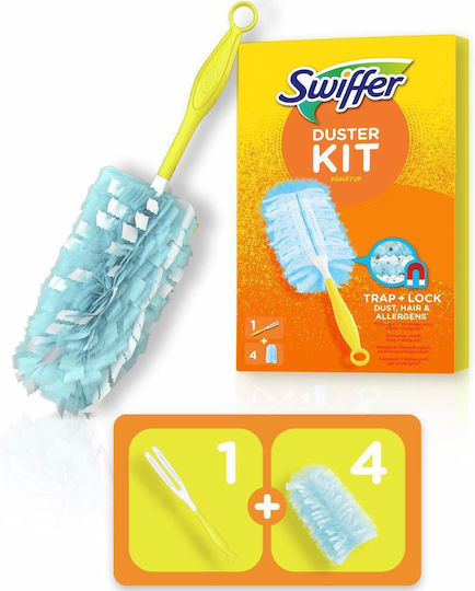 Swiffer Duster Feather Duster with Handle & Refills 4 Pieces