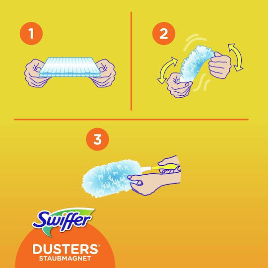 Swiffer Duster Feather Duster with Handle & Refills 4 Pieces