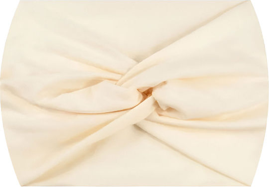 Crossed Headband Hair In Soft Cotton Refined Beige