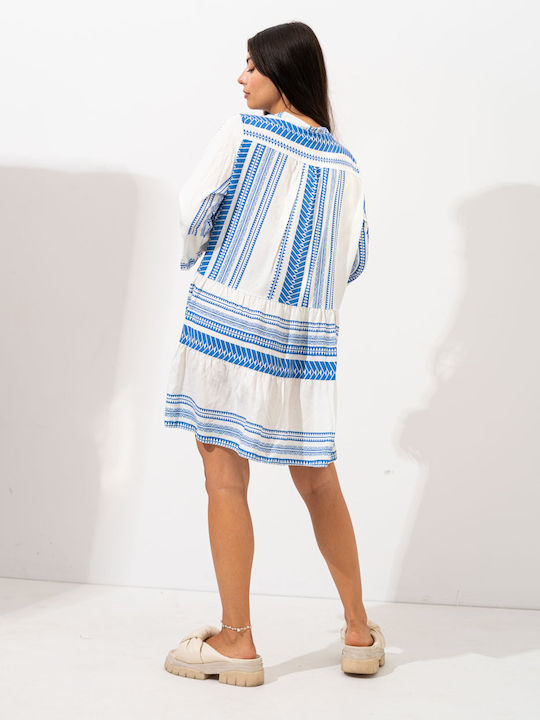 Summer Mini Dress Blue