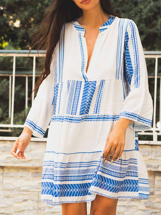 Summer Mini Dress Blue