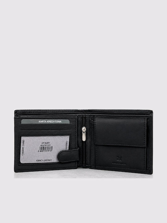 Herrenbrieftasche Schwarz Set