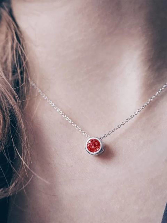 October Moon Tourmaline Colier cu Cristal de Argint Roz cu Lună din Argint Placat cu Aur Roz