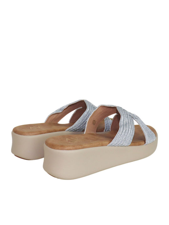 Women's Anatomic Flatforms Silver Sandals