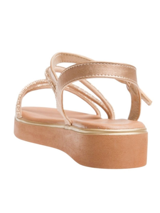 Women's Flat Sandals Rose Gold